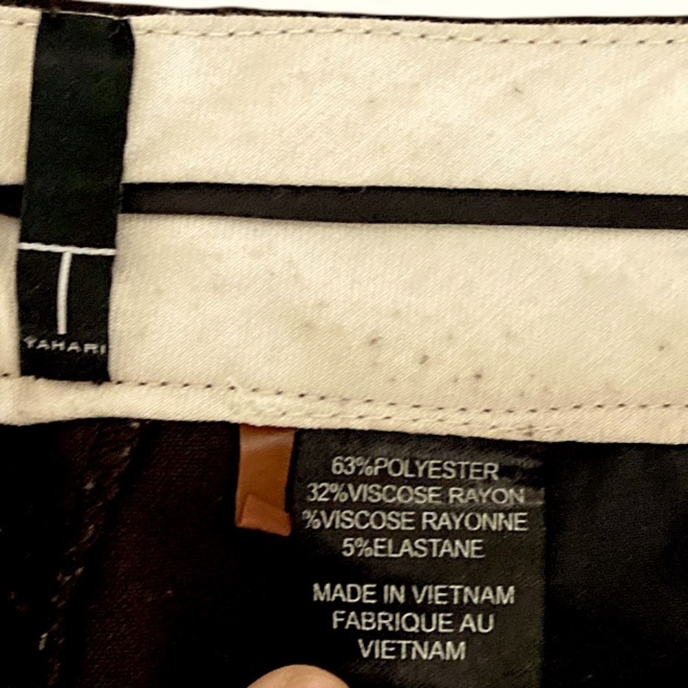 T Tahari Dark Brown Career Pants/Sz 2/EUC! - Picture 3 of 4